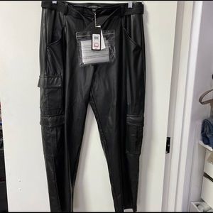 GUESS Leather Joggers